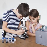 Kazmes Microscoop 300X-600X-1200X met 70-delige Accessoireset en Opbergkoffer - Wit