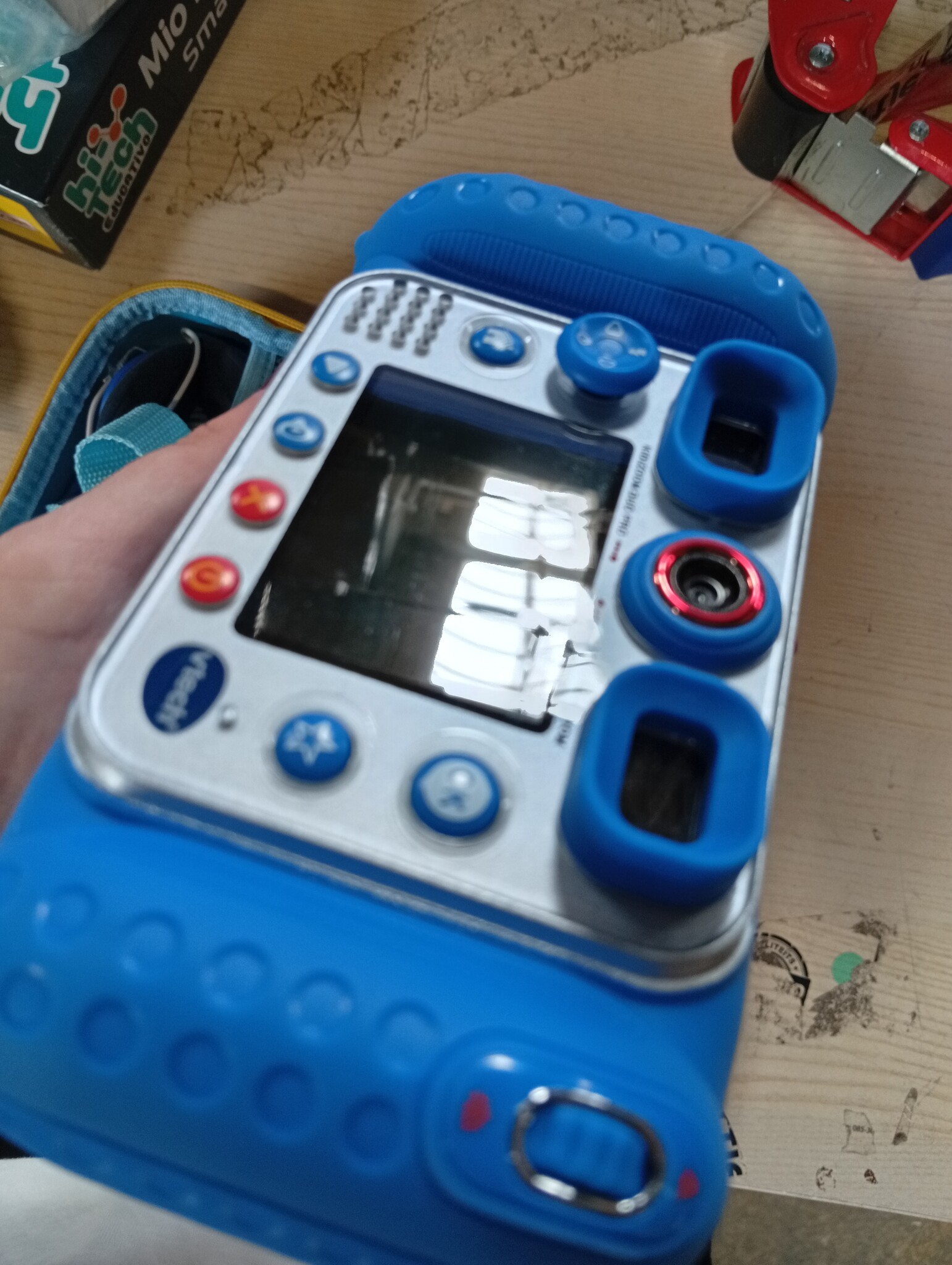 VTech KidiZoom Duo Pro Bundle with Free Bag - Only for a Short Time - Children's Camera with 2 Cameras, Photo and Video Function, Games, Music Players and Much More, Blue