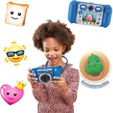 VTech KidiZoom Duo Pro Bundle with Free Bag - Only for a Short Time - Children's Camera with 2 Cameras, Photo and Video Function, Games, Music Players and Much More, Blue