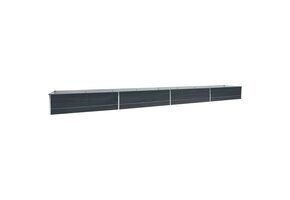 Verhoogde plantenbak 600x80x45cm Antraciet Staal - 54% Korting