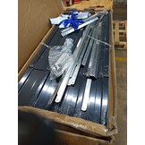 Verhoogde plantenbak 600x80x45cm Antraciet Staal - 54% Korting