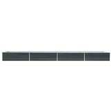 Verhoogde plantenbak 600x80x45cm Antraciet Staal - 54% Korting