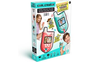 Canal Toys Video Walkie Talkies - Walkie Talkies voor kinderen met camera en scherm, 100 m bereik - radio's met 6 spellen - cadeau voor kinderen vanaf 5 jaar - INF 042 | Walkietalkies met videogesprekken, USB-kabel, audio- en beeldeffecten, video tot 300