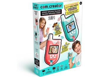 Canal Toys Video Walkie Talkies - Walkie Talkies voor kinderen met camera en scherm, 100 m bereik - radio's met 6 spellen - cadeau voor kinderen vanaf 5 jaar - INF 042 | Walkietalkies met videogesprekken, USB-kabel, audio- en beeldeffecten, video tot 300