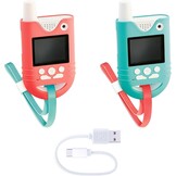 Canal Toys Video Walkie Talkies - Walkie Talkies voor kinderen met camera en scherm, 100 m bereik - radio's met 6 spellen - cadeau voor kinderen vanaf 5 jaar - INF 042 | Walkietalkies met videogesprekken, USB-kabel, audio- en beeldeffecten, video tot 300