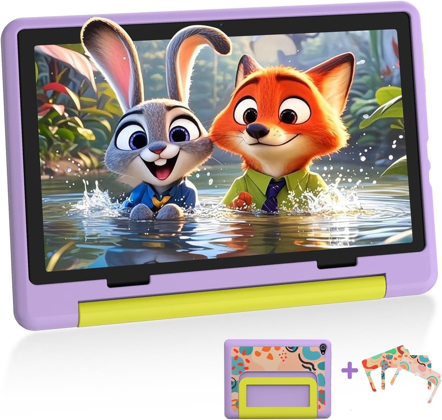 Kindertablet 10" Paars | Anti-val, Standaard, 32GB | 34% Korting