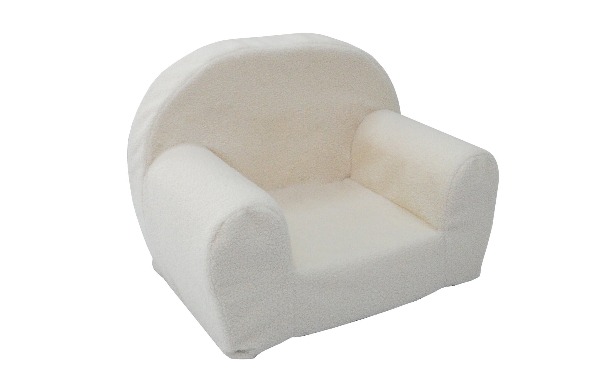Kinderfauteuil Bouclé Ecru 60x40x45 cm - 51% Korting!