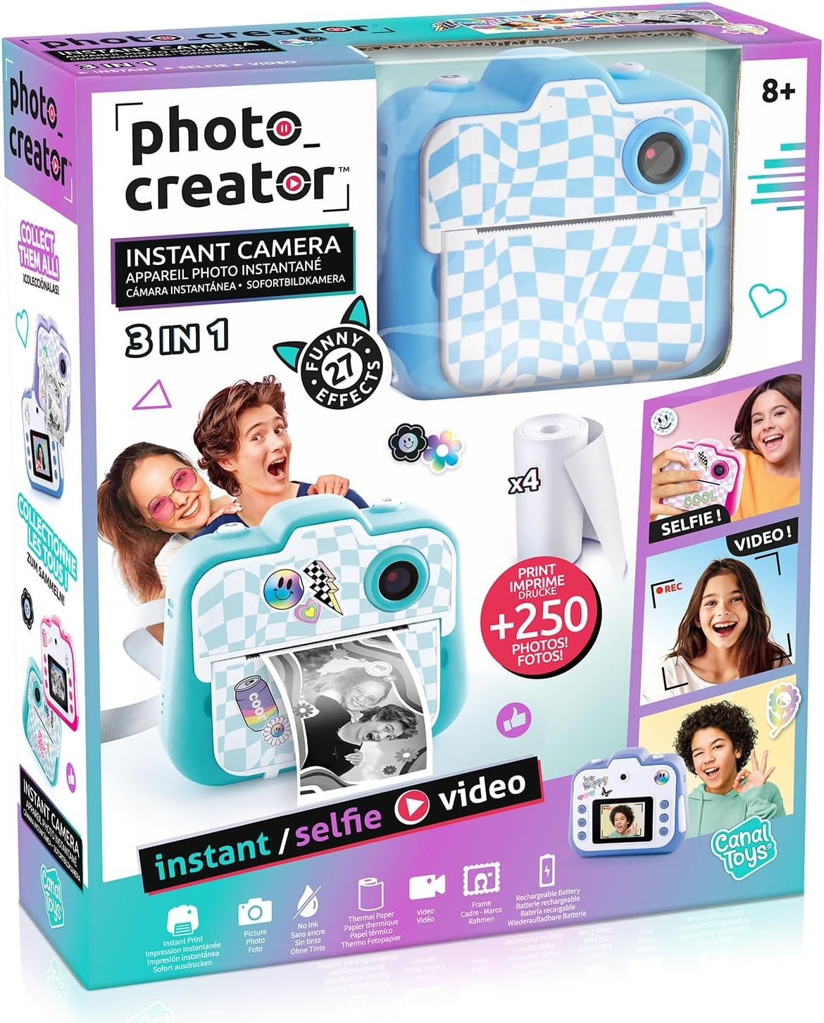 Kinder Instant Camera Turquoise (59% Korting)