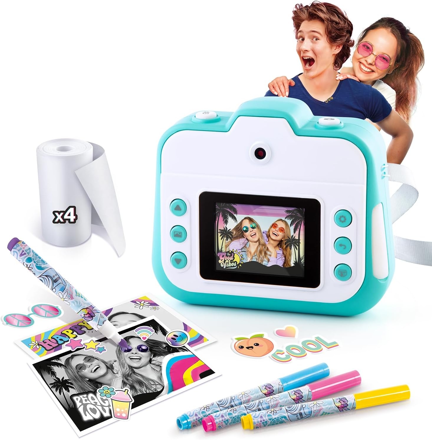 Kinder Instant Camera Turquoise (59% Korting)