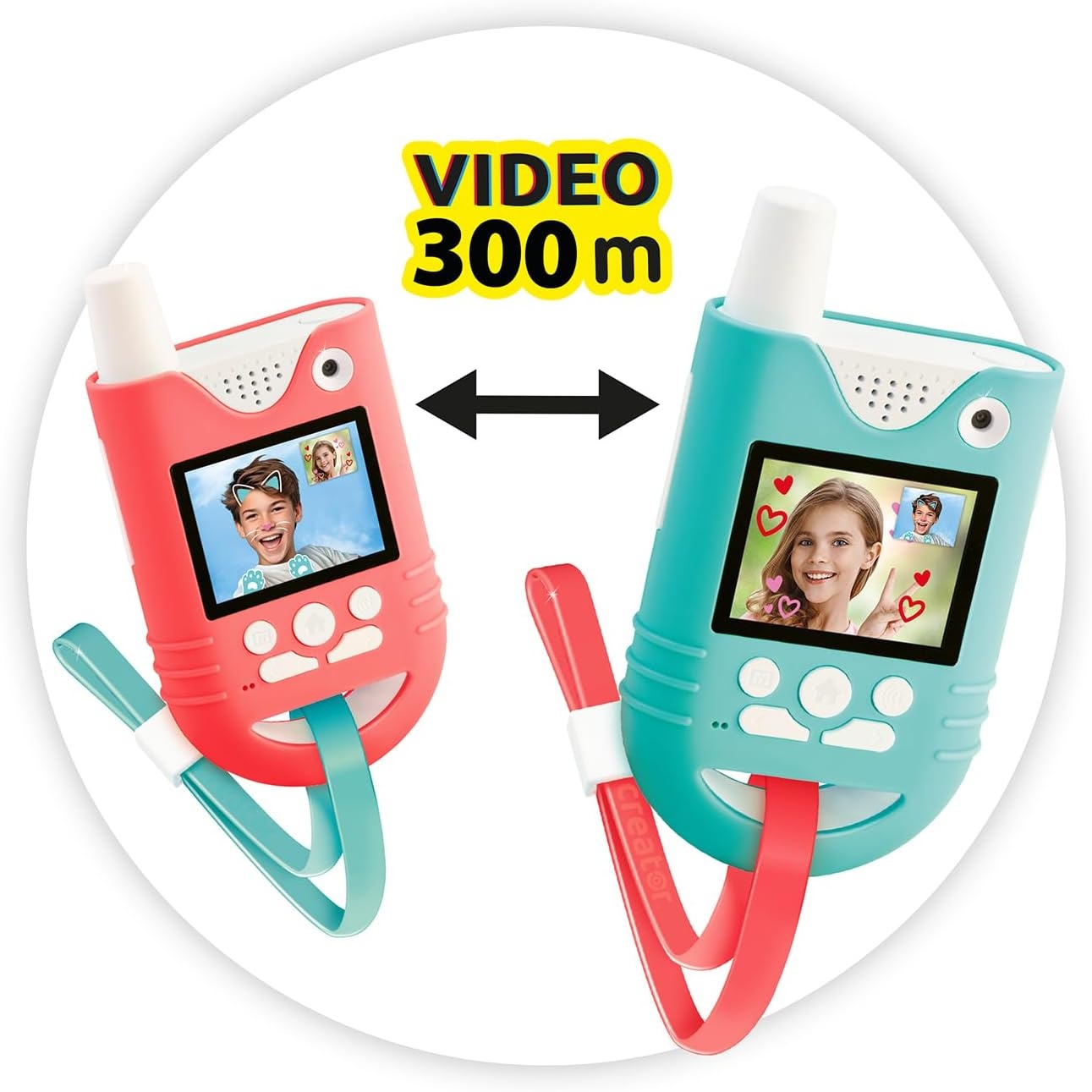 Video Walkietalkies met Camera - 300m Audio/100m Video - 6 Spellen - 34% Korting