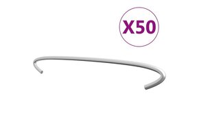 vidaXL Gabionhaken 50 st 40 cm gegalvaniseerd staal