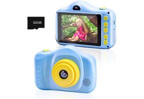 Digitale Kindercamera Blauw | 3,5" HD 12MP | 33% Korting