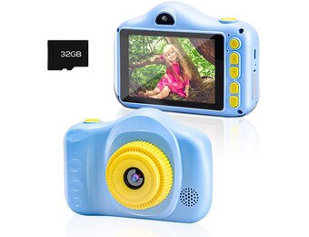 Digitale Kindercamera Blauw | 3,5" HD 12MP | 33% Korting