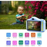 Digitale Kindercamera Blauw | 3,5" HD 12MP | 33% Korting