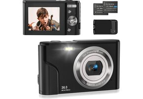 Digitale Camera 36MP, 1080p FHD - Ideaal voor Beginners (29% Korting)