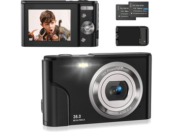 Digitale Camera 36MP, 1080p FHD - Ideaal voor Beginners (29% Korting)
