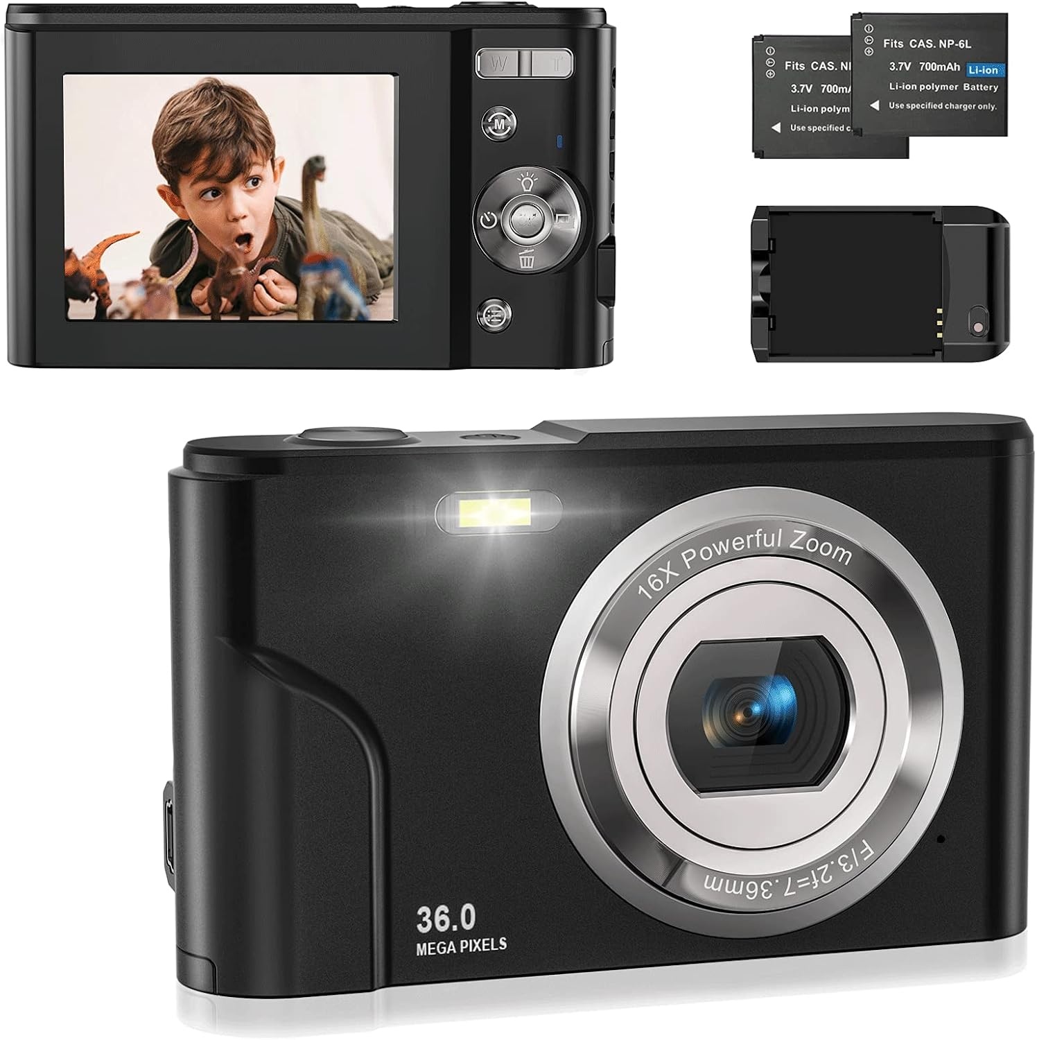 Digitale Camera 36MP, 1080p FHD - Ideaal voor Beginners (29% Korting)