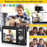 Digitale Camera 36MP, 1080p FHD - Ideaal voor Beginners (29% Korting)