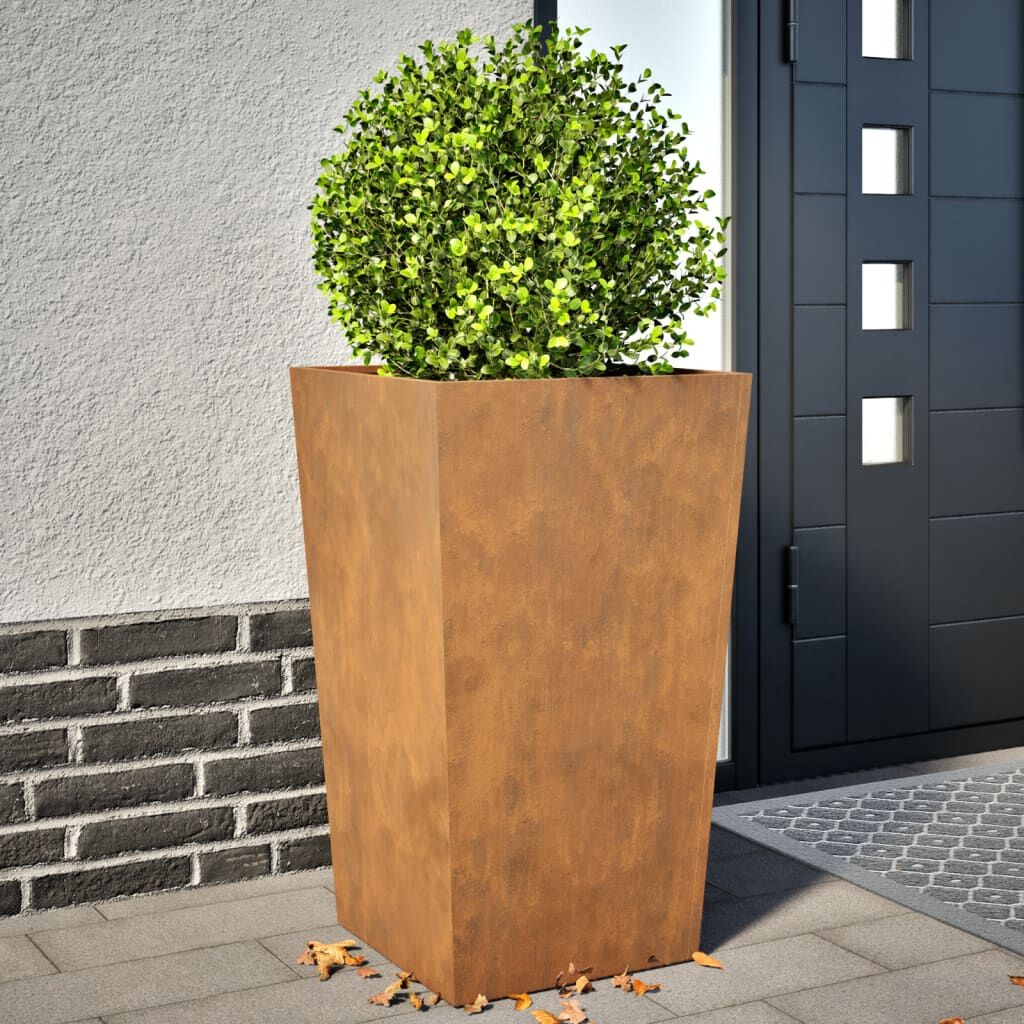 vidaXL Plantenbakken Staal 2 st 45x45x75 cm - 35% Korting!
