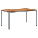 vidaXL Buitentafel Acaciahout & Staal 150x90cm - 35% Korting