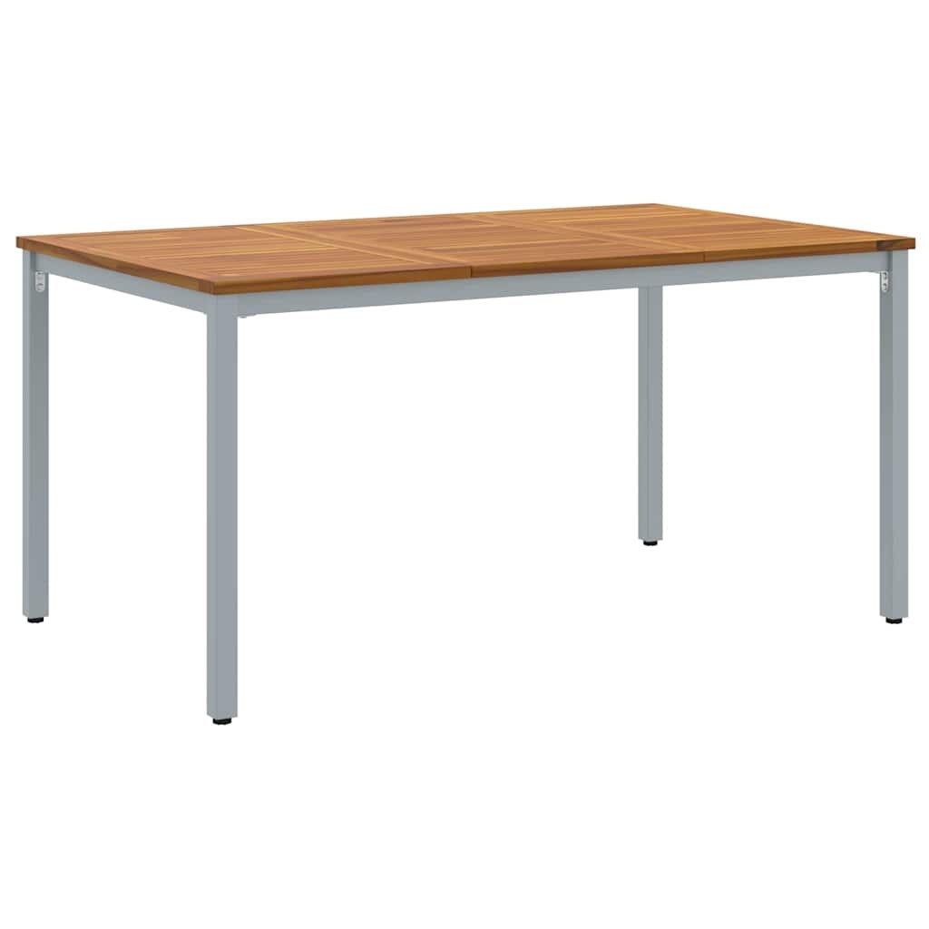 vidaXL Buitentafel Acaciahout & Staal 150x90cm - 35% Korting