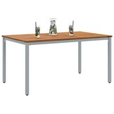 vidaXL Buitentafel Acaciahout & Staal 150x90cm - 35% Korting