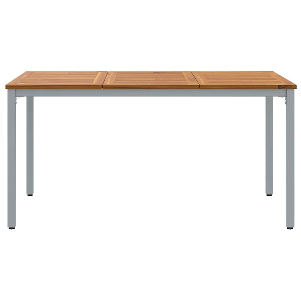 vidaXL Buitentafel Acaciahout & Staal 150x90cm - 35% Korting