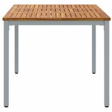 vidaXL Buitentafel Acaciahout & Staal 150x90cm - 35% Korting