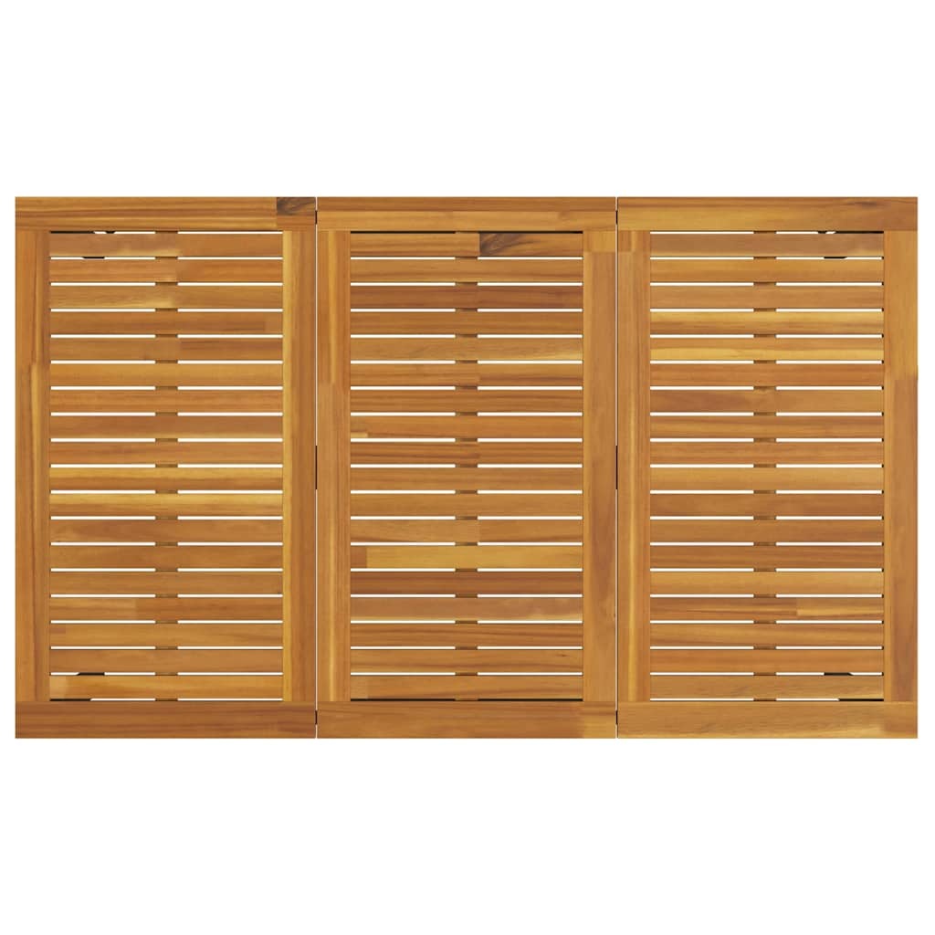 vidaXL Buitentafel Acaciahout & Staal 150x90cm - 35% Korting