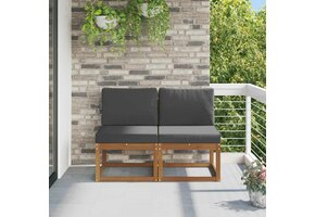 vidaXL Buiten Midden Sofa: Massief Acaciahout met 30% Korting