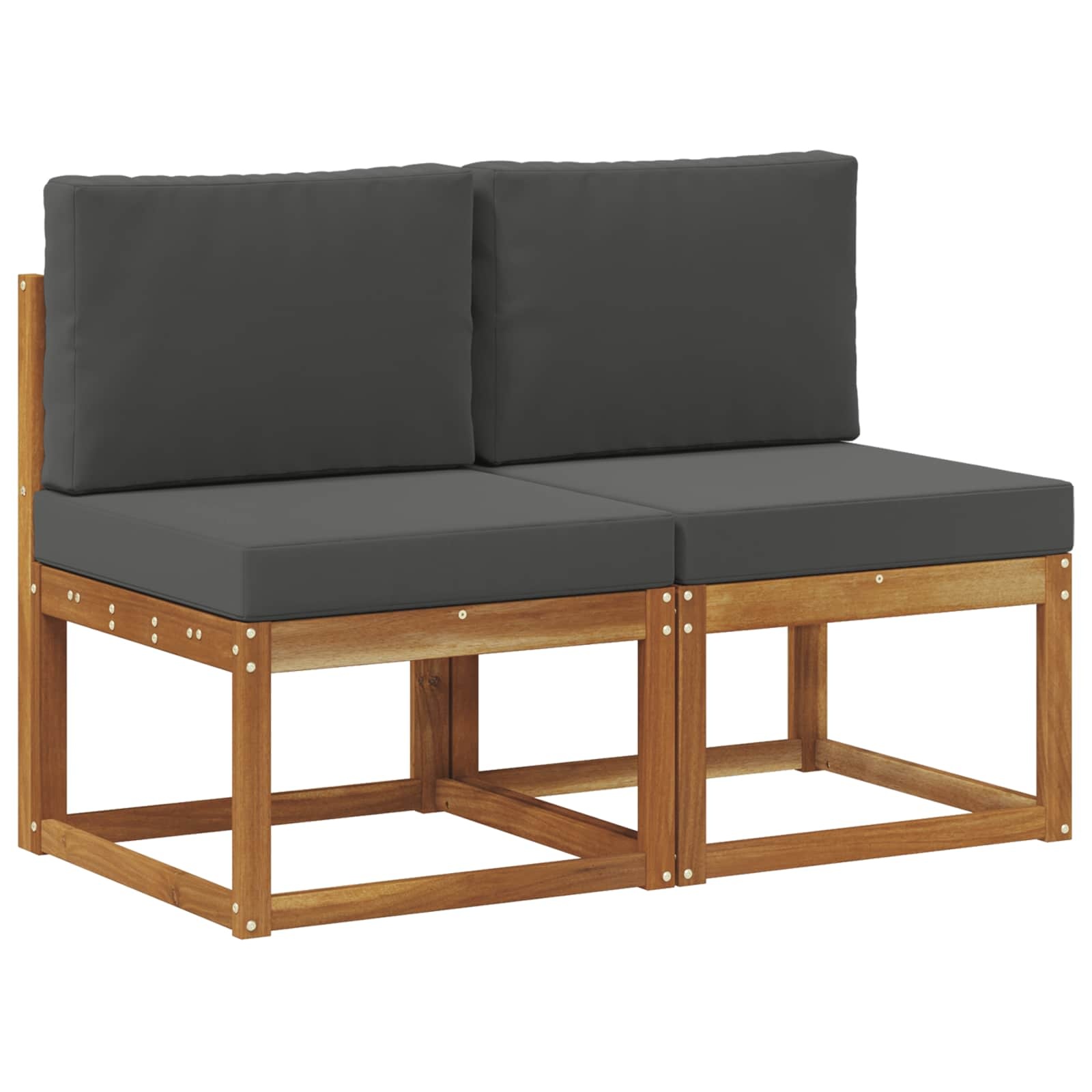 vidaXL Buiten Midden Sofa: Massief Acaciahout met 30% Korting