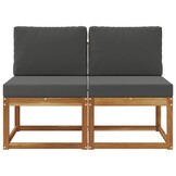 vidaXL Buiten Midden Sofa: Massief Acaciahout met 30% Korting