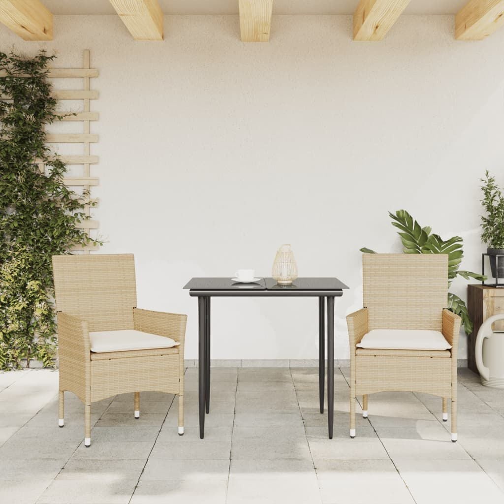 VidaXL Tuinstoelen 2 st met kussens, 35% korting
