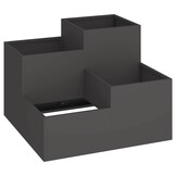 VidaXL Stalen Plantenbak Zwart - 100x100x60 cm - 35% Korting
