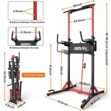 Opvouwbaar Power Tower Dip Station met 35% Korting