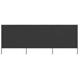vidaXL Windscherm 3-panelen 400x160 cm stof antraciet