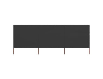 vidaXL Windscherm 3-panelen 400x160 cm stof antraciet