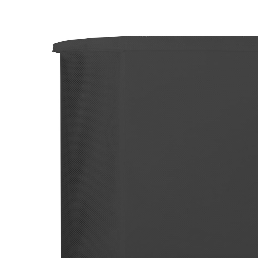 vidaXL Windscherm 3-panelen 400x160 cm stof antraciet