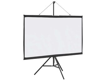 vidaXL Projectiescherm met statief 72 inch 16:9