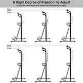 ONETWOFIT Power Tower Adjustable Height Pull Up & Dip Station Multi-Function Home Strength Training Fitness Workout Station OT130