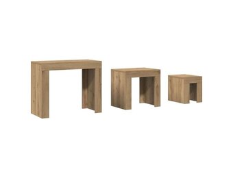 VidaXL 3-delige Tafeltjesset Bewerkt Hout Artisanaal Eiken (34% korting)