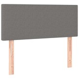 vidaXL Hoofdbord 90x5x78/88 cm stof donkergrijs