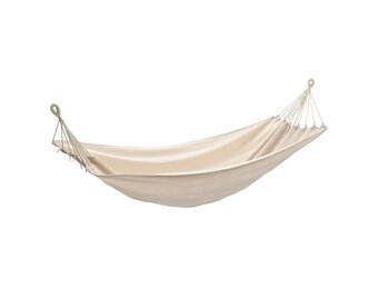 vidaXL Hangmat 260x150 cm crèmekleurig