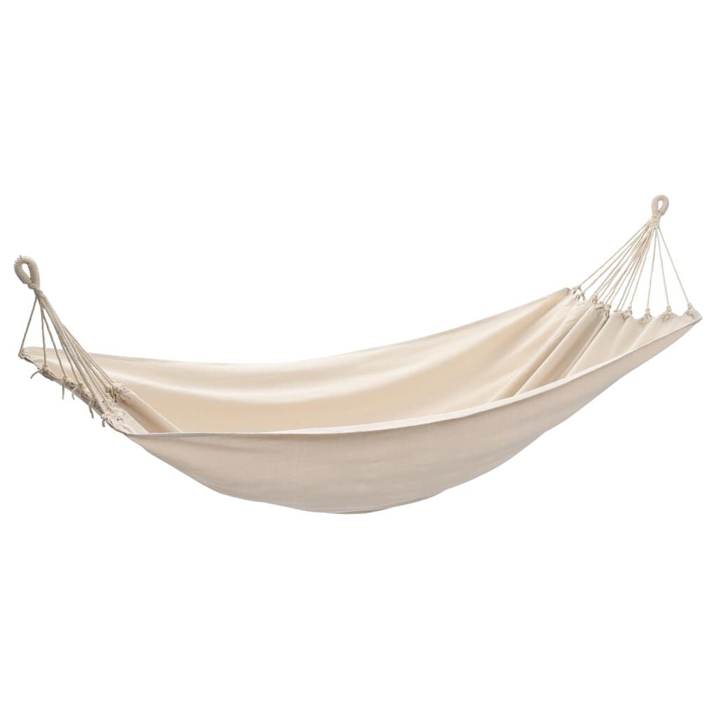 vidaXL Hangmat 260x150 cm crèmekleurig