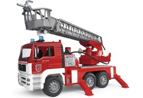 Brandweerwagen MAN TGA 1:16 met Ladder & Waterfunctie - 46% Korting!