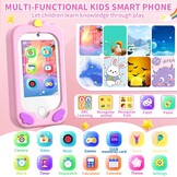 CHAKEYAKE Kindercamera in smartphone, touchscreen, selfie- en videofunctie, 32 GB kaart, MP3-speler, effecten en nog veel meer, cadeaus voor meisjes en jongens, 3, 4, 5, 6, 7, 8, 9, 10, 11, 12 jaar