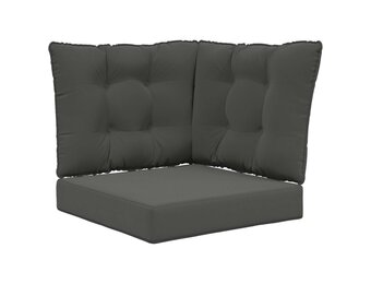 vidaXL Buiten bankkussen Polyester Antraciet 50,5 x 50,5 cm