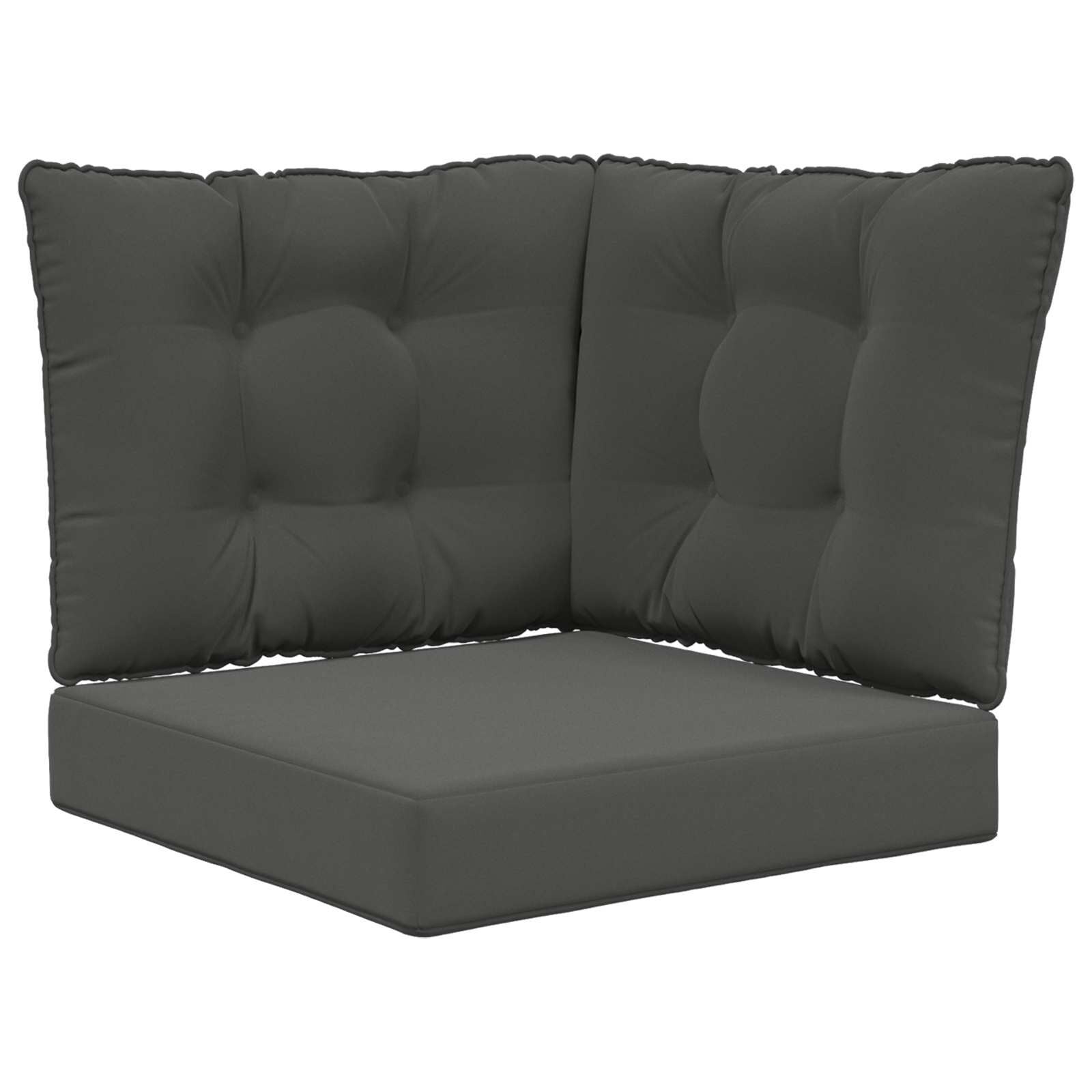 vidaXL Buiten bankkussen Polyester Antraciet 50,5 x 50,5 cm
