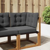 vidaXL Buiten bankkussen Polyester Antraciet 50,5 x 50,5 cm