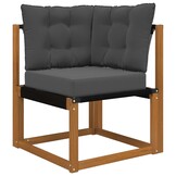 vidaXL Buiten bankkussen Polyester Antraciet 50,5 x 50,5 cm